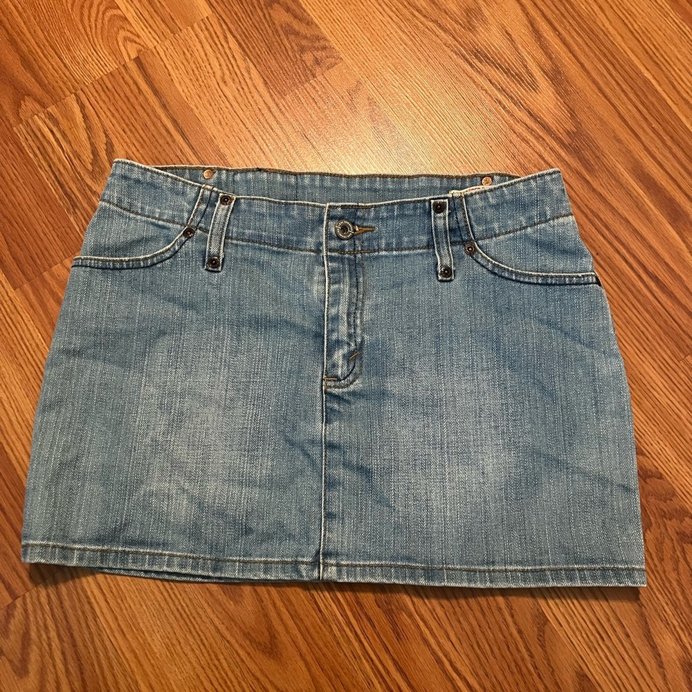 Levi's Blue Casual Mini Skirt